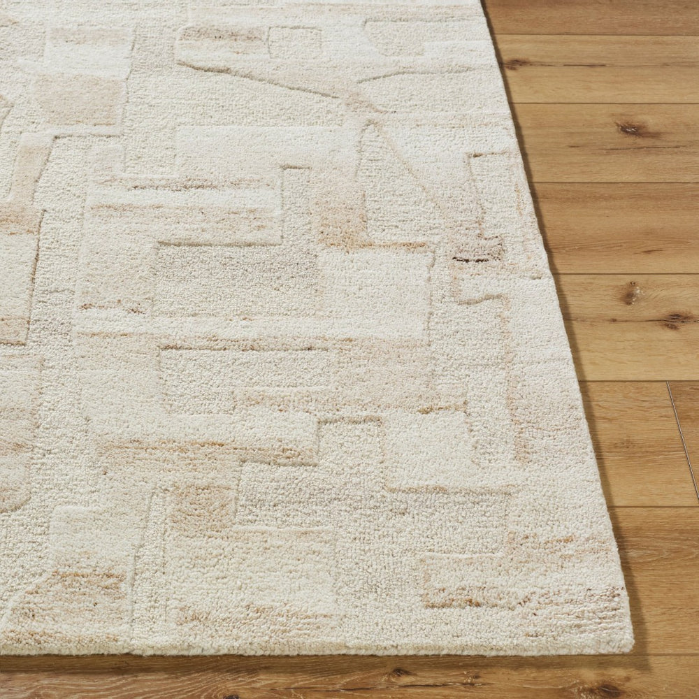 Livabliss Dundee Hand-tufted Wool Accent Rug Bohemian Global Artisan Soft Pile Entryway Decor Ivory, Beige 2' x 3' DDU2305-23