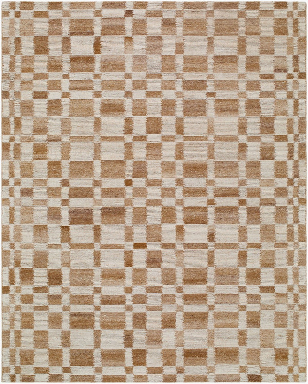 Livabliss Dundee Hand Tufted Wool Accent Rug Art Deco Geometric Plush Pile for Entryways Sandstone, Came 9' x 12' DDU2308-912
