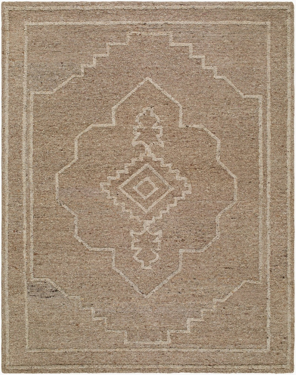 Livabliss Dundee Hand Tufted Wool Accent Rug Bohemian Global Pattern for Entryways and Small Spaces Beige, Taupe 2' x 3' DDU2310-23