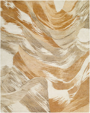 Surya Diva 10' X 14' Handmade Mid-century Modern Rug - Luxurious Rayon & Wool Blend For Timeless Elegance 'Caramel Rayon,Wool Ddv2303-810