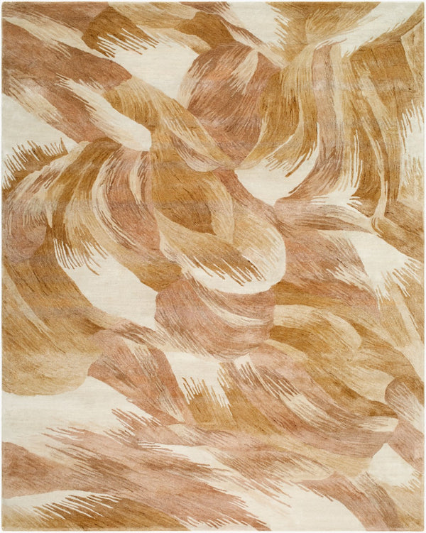 Surya Diva 10' X 14' Handmade Mid-century Modern Rug - Luxurious Rayon & Wool Blend For Timeless Elegance 'Beige Rayon,Wool Ddv2304-912