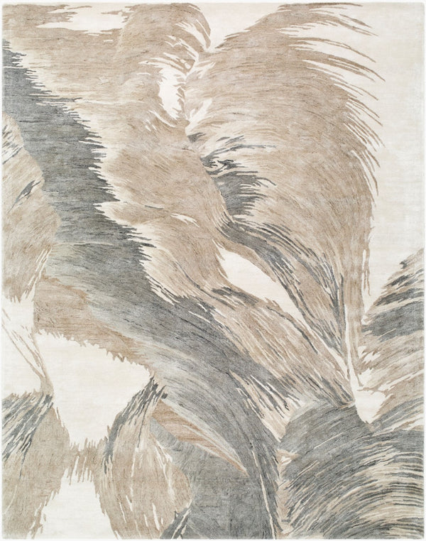 Surya Diva 10' X 14' Handmade Mid-century Modern Rug - Luxurious Rayon & Wool Blend For Timeless Elegance 'Beige Rayon,Wool Ddv2305-1014