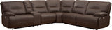 Parker Living Spartacus - Chocolate 6 Piece Modular Power Reclining Sectional with Power Adjustable Headrests