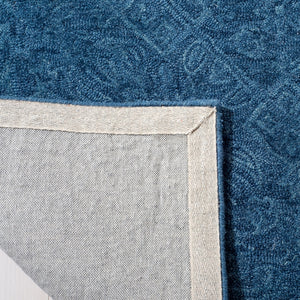 Safavieh Dip Dye 151 Hand Tufted Contemporary Rug Navy Blue 9' x 9' Square