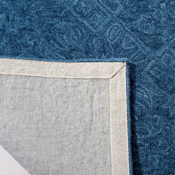 Safavieh Dip Dye 151 Hand Tufted Contemporary Rug Navy Blue 9' x 9' Square