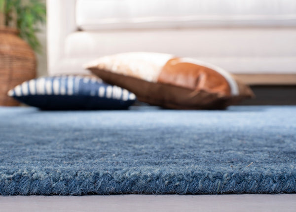 Safavieh Dip Dye 151 Hand Tufted Contemporary Rug Navy Blue 9' x 9' Square