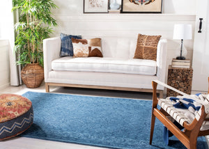 Safavieh Dip Dye 151 Hand Tufted Contemporary Rug Navy Blue 9' x 9' Square