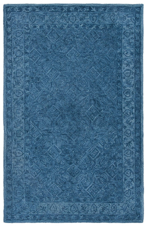 Safavieh Dip Dye 151 Hand Tufted Contemporary Rug Navy Blue 9' x 9' Square