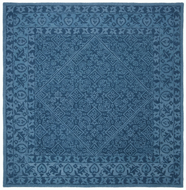 Safavieh Dip Dye 151 Hand Tufted Contemporary Rug Navy Blue 9' x 9' Square