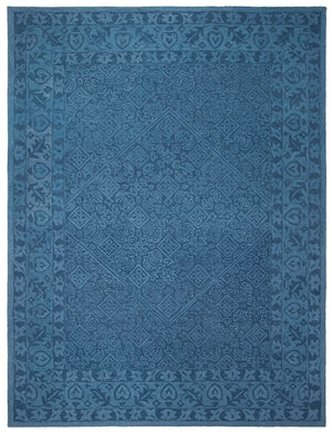 Safavieh Dip Dye 151 Hand Tufted Contemporary Rug Navy Blue 9' x 9' Square