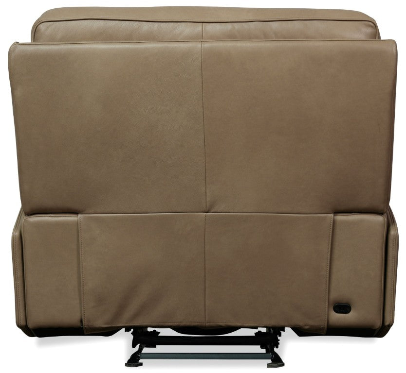 Hooker Furniture Riverton Semi-Aniline Leather Power Gliding Recliner With Adjustable Headrest, Lumbar & Cupholders SS708-PHLG1-086