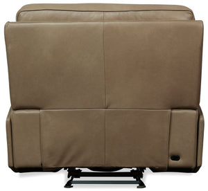 Hooker Furniture Riverton Semi-Aniline Leather Power Gliding Recliner With Adjustable Headrest, Lumbar & Cupholders SS708-PHLG1-086