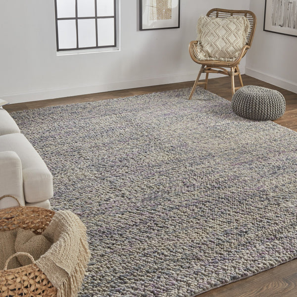 Feizy Rugs Berkeley Hand Woven Wool Rug – Abstract Design For Casual Comfort In Any Modern Living Space Purple,Taupe,Gray Wool 6790821fpurmltg99