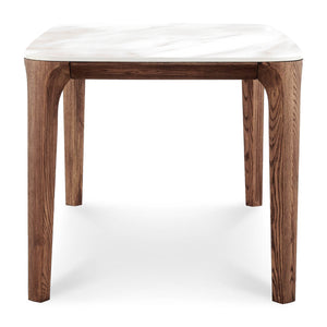 English Elm Modern Rectangular Walnut & Ceramic Dining Table - Stylish 5.9Ft Centerpiece For Any Occasion B353S00005