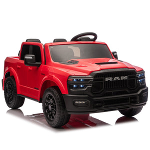 English Elm 24v Dodge Ram 2500 Licensed Kids Electric Truck Two Seat Ride on with Remote W1578P305907