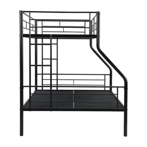 English Elm Twin Over Full Metal Bunk Bed With Under-Bed Storage, Easy Assembly, Modern Design, No Box Spring Required W311P297434-GIGA