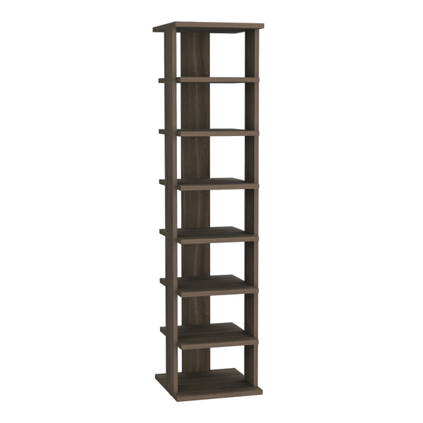 English Elm Odesto 48.7" Tall 8-Tier Vertical Shoe Rack Organizer for Small Spaces, Stackable, Easy Assembly Brown Gray 52.8 L x 17 W x 3.2 H B200P235869