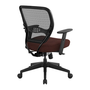 OSP Home Furnishings Air Grid Ergonomic Mesh Office Chair with Lumbar Support and Greenguard Certified Airflow Icon Burgundy 5500SL-227