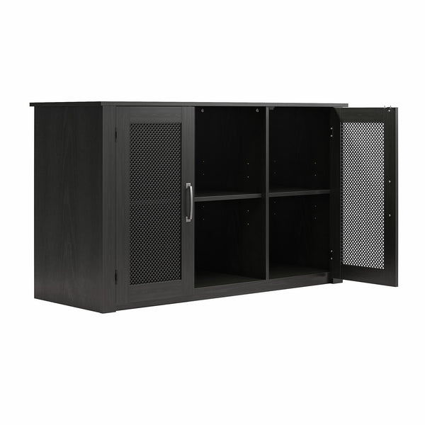 English Elm 55 Gallon Aquarium Terrarium Stand with Mesh Doors Open Storage Industrial Frame B2733P436848