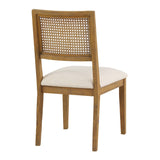 OSP Home Furnishings Alaina Cane Back Dining Chair  - Set of 2 Linen