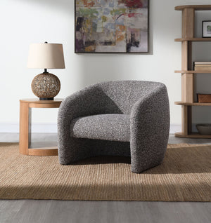 English Elm Livia Tweed Accent Chair in Brown & Gray – Pocket Coil Comfort, Solid Wood Frame, Stylish Mid-Century Look B2726P354511
