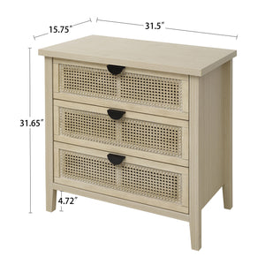 English Elm 3 Drawer Cabinet - Stylish American Design For Bedroom, Living Room, Or Study Storage Solution W688P225269