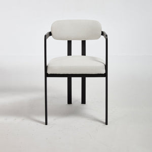 English Elm Modern Tufted Boucle Dining Chairs Set of 2 with Curved Back and Matte Metal Legs W3244P337430
