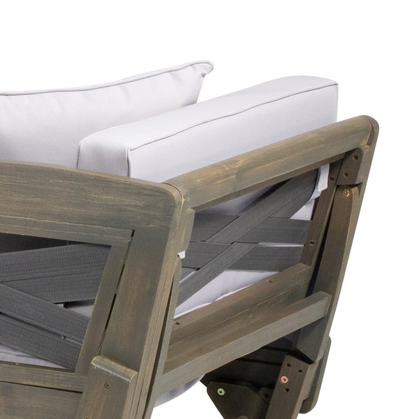 English Elm Christopher Knight Home® - Expandable Daybed With Cushions - Versatile Acacia Wood Outdoor Sofa, Adjustable Armrests & Modern Style 69489.00GRY