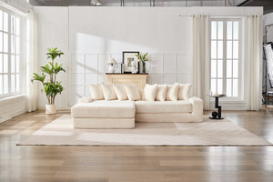 English Elm Convertible Floor Sofa Bed – Space-Saving Corduroy Couch, Versatile & Portable Foldable Sleeper Sofa W2915S00075
