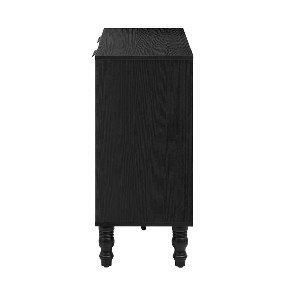 English Elm Vibe 47.2'' Stylish Modern Tv Stand With Solid Wood Legs, Spacious Storage & Anti-Tip Safety Design N724P233372B-GIGA