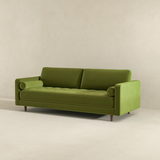 English Elm Ashcroft Furniture - Anthony Pistachio Green Pillow Back Velvet Sofa