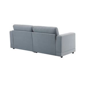 English Elm Package Three Seat Woven Fabric Sofa Scandinavian Minimalist White Living Room Gray N767P240702G