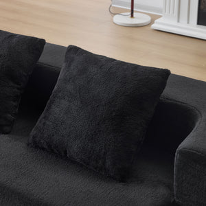 English Elm Ebern Designs Transformable Sectional Sofa Bed - Compact Chenille Lounger For Small Spaces & Flexibility W1829P280220