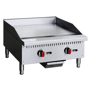 English Elm 36" Commercial Gas Griddle 90000 Btu Three Zone Stainless Steel Csa Certified W3629P479925