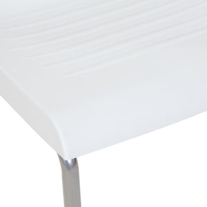 OSP Home Furnishings Tall Stacking Counter Height Chair with Steel Frame for Breakrooms and Training Spaces White DC8309C411