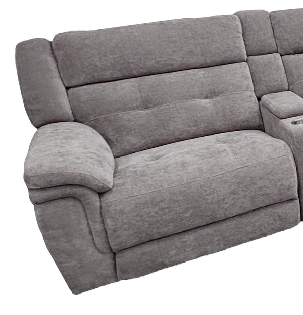 Parker House Parker Living Richland Collection Power Armless Recliner In Elegant Bristol Fabric For Ultimate Comfort Grey 100% Polyester (S) Mric#811lph-brgr
