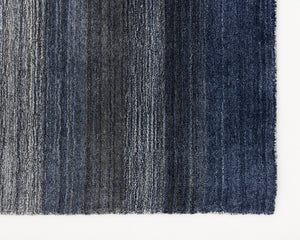 Sunpan Lagos Hand-Loomed Wool-Blend Rug - Artisan-Crafted Ombre Design for a Stunning Home Transformation Blue