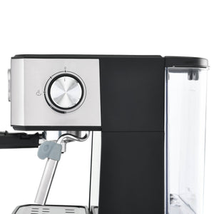 English Elm 20 Bar Stainless Steel Espresso Machine with Steam Wand for Home Barista Brewing W1002P292428