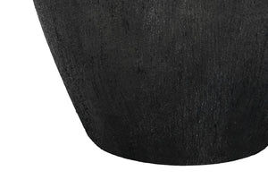 English Elm Lighting, Modern 24" Black Ceramic Table Lamp With Ivory Cream Shade - Elegant Home Accent Piece B2710P220137