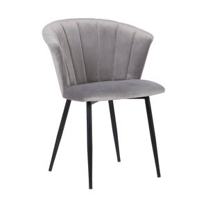 English Elm Lulu Velvet Armless Dining Chair with Steel Frame for Modern Spaces B2736P464878
