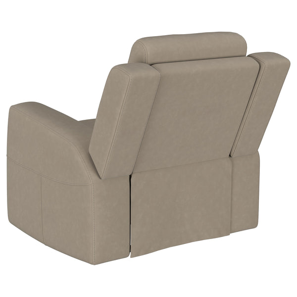 English Elm Slater Channel Tufted Suede Recliner with Pillow Back for Modern Living Rooms B062P440396