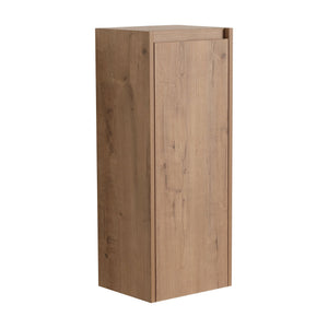 English Elm 12" Wall-Mounted Bathroom Side Cabinet with Soft-Close Hinges, Hidden Handle, Water-Resistant Finish W999P196498
