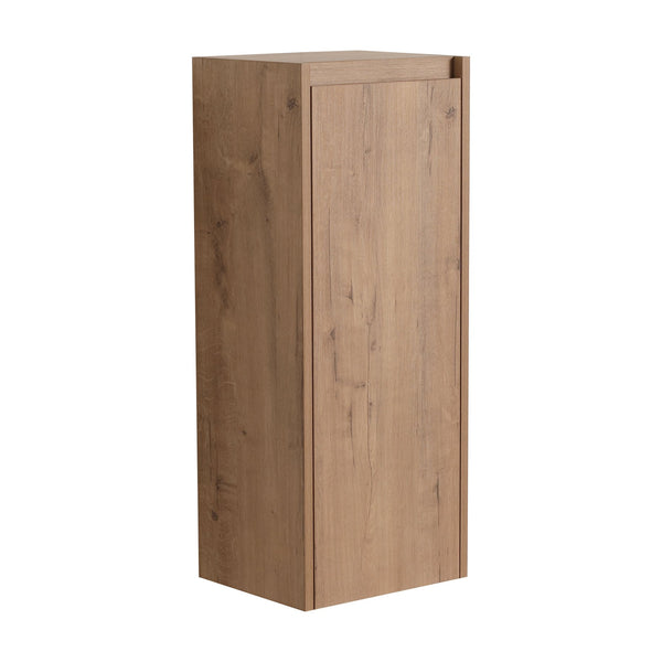 English Elm 12" Wall-Mounted Bathroom Side Cabinet with Soft-Close Hinges, Hidden Handle, Water-Resistant Finish W999P196498