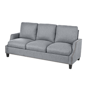 English Elm 3 Piece Living Room Sofa Set - Modern 3-Seater Sofa, Loveseat & Accent Chair For Cozy Spaces W680S00086
