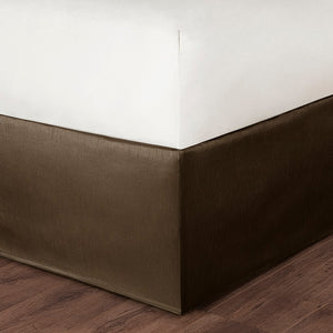 JLA Home Madison Park - 9 Juliana Charmeuse Comforter Set — Quilted Luxury in Chocolate, Light Blue & Ivory with Embroidered Pillows 96 L x 110 W x 1.5H MP10-459