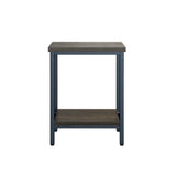 Wallace & Bay Harpe Brown End Table - Transitional Style, Easy Assembly, Easy Care - 18.00 x 14.80 x 23.70