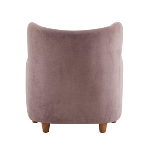 English Elm Christopher Knight Home® - Lucia Velvet Wingback Armchair with Pocket Spring Cushion, Mid-Century Birch Legs, Luxe Comfort Light Purple 31.5 L x 30.75 W x 30.5 H N776P205426P