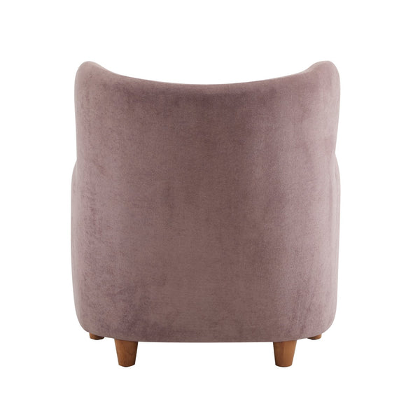 English Elm Christopher Knight Home® - Lucia Velvet Wingback Armchair with Pocket Spring Cushion, Mid-Century Birch Legs, Luxe Comfort Light Purple 31.5 L x 30.75 W x 30.5 H N776P205426P