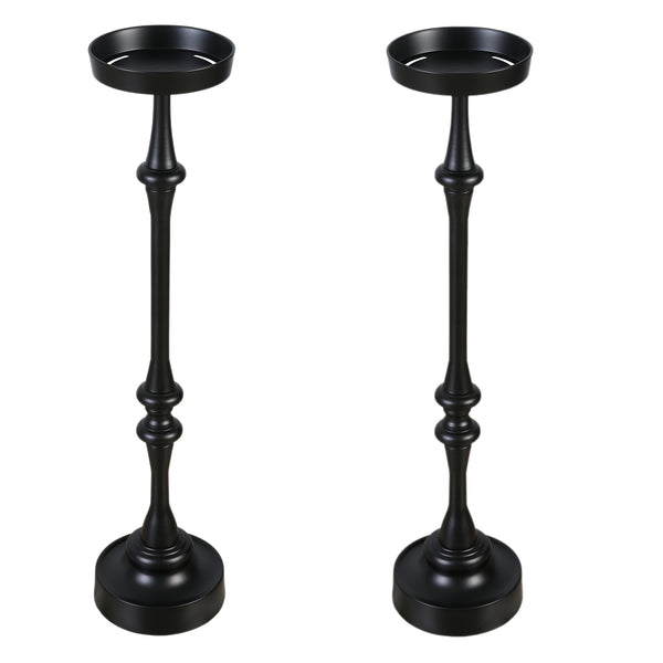 English Elm 26in. Steel Martini Side Tables Powder Coated Matte Patio Lounge Accent Set of 2 B2751P436404
