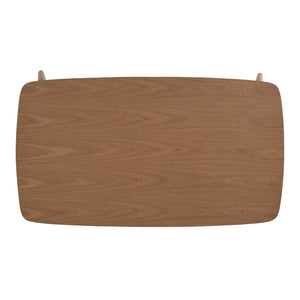 Homelegance By Top-Line Dakota Mid-Century Modern Tapered Dining Table Oak Rubberwood